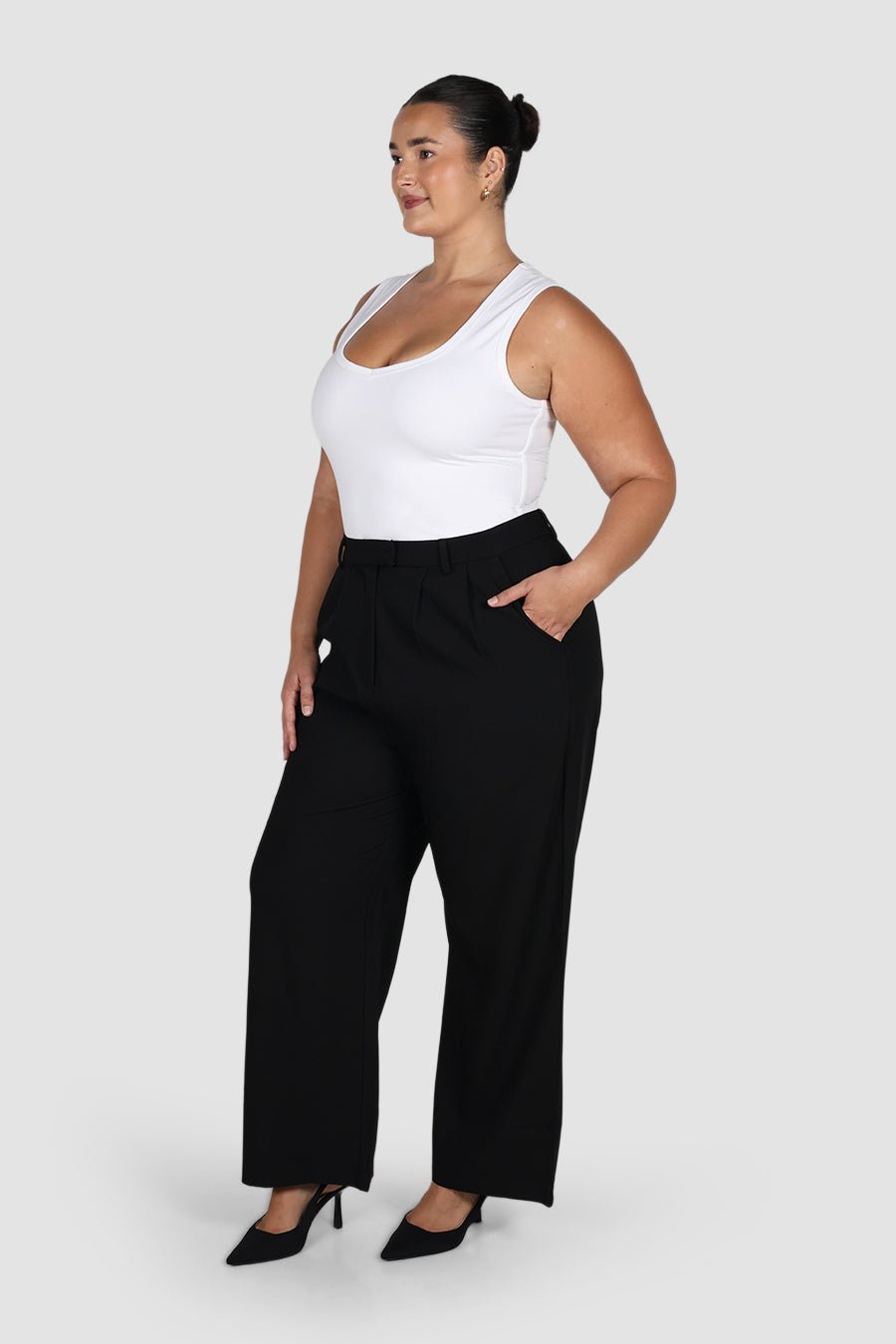 DOWNTOWN PANT BLACK - Fayt The Label