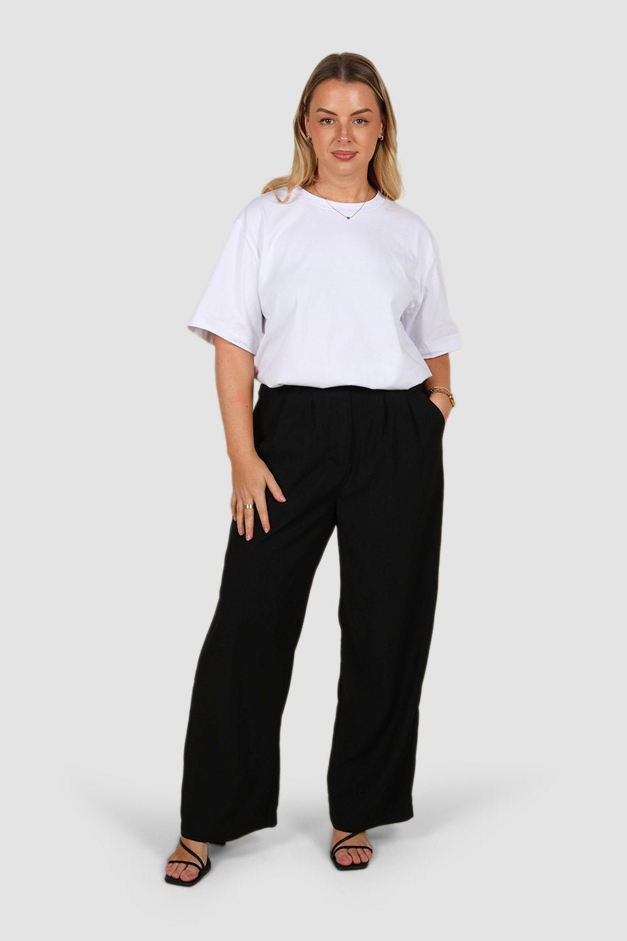 DOWNTOWN PANT BLACK - Fayt The Label