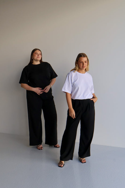 DOWNTOWN PANT BLACK TALL FIT - Fayt The Label