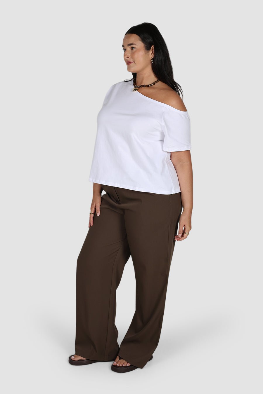 DOWNTOWN PANT CHOCOLATE - Fayt The Label