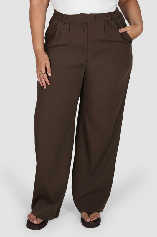 DOWNTOWN PANT CHOCOLATE - Fayt The Label
