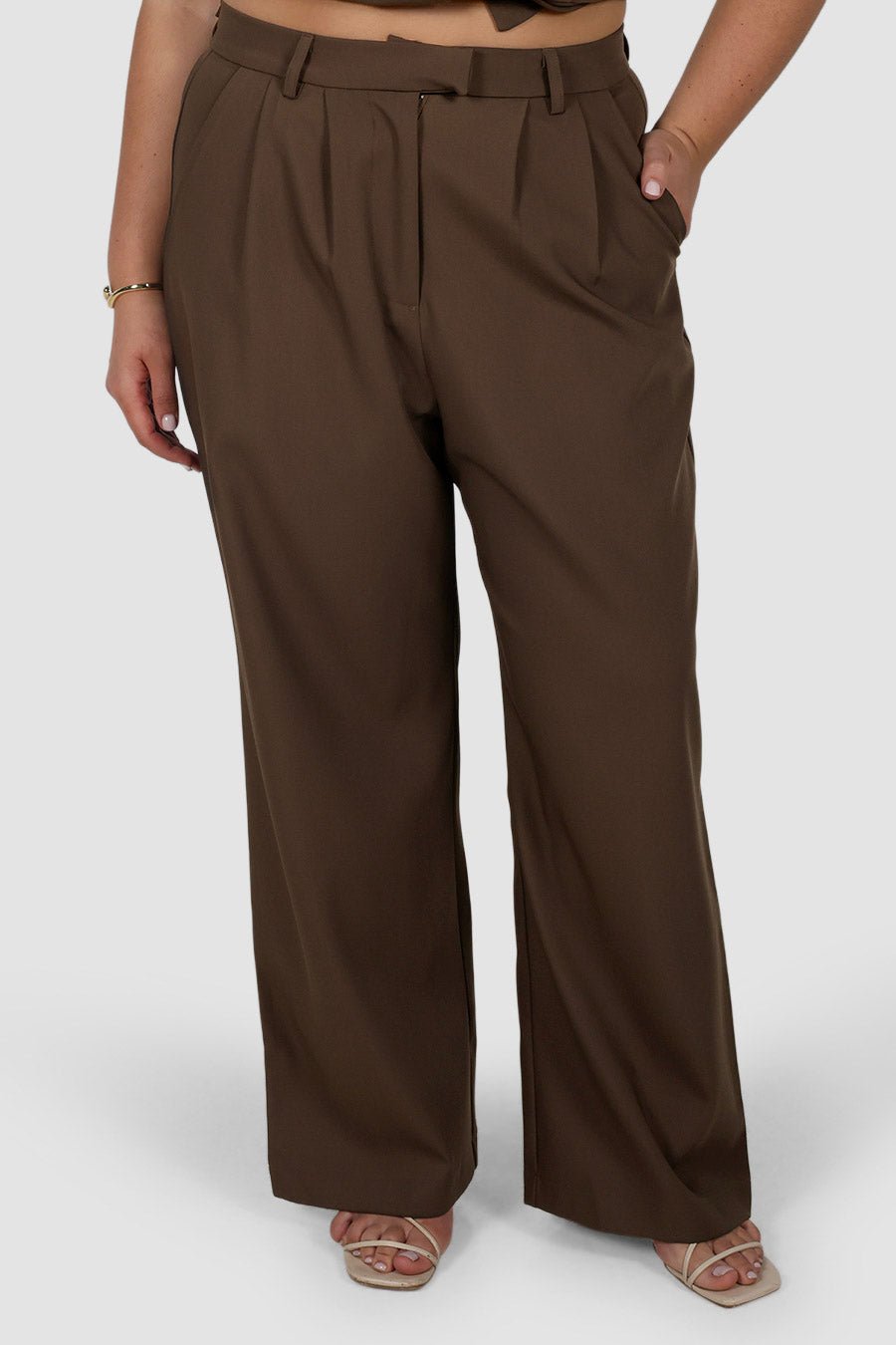 DOWNTOWN PANT CHOCOLATE - Fayt The Label