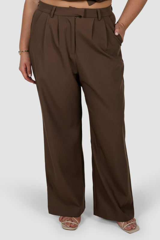 DOWNTOWN PANT CHOCOLATE - Fayt The Label