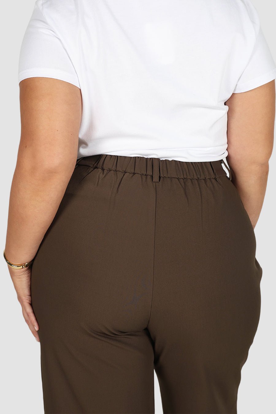 DOWNTOWN PANT CHOCOLATE TALL FIT - Fayt The Label