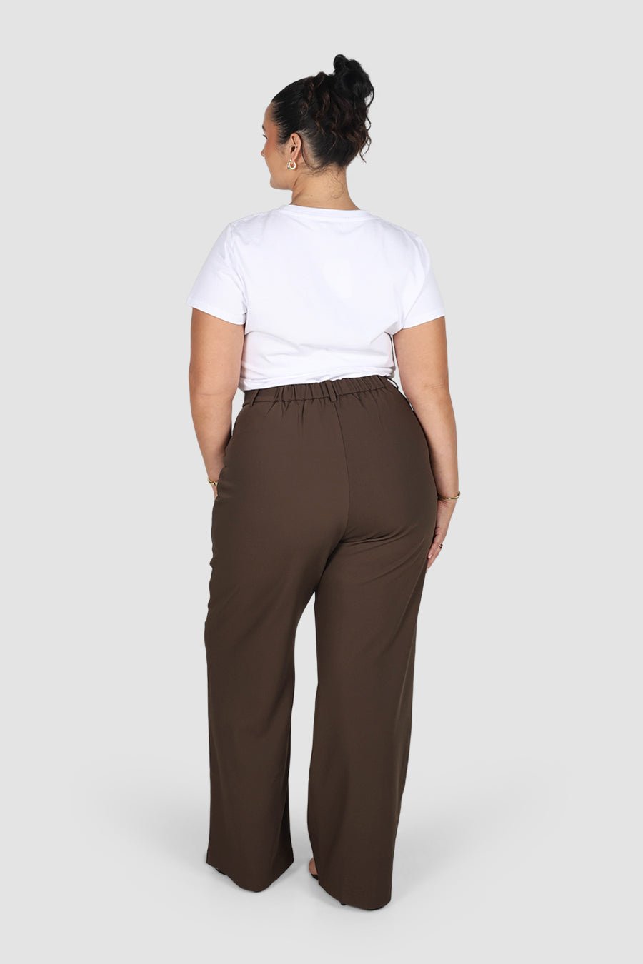 DOWNTOWN PANT CHOCOLATE TALL FIT - Fayt The Label