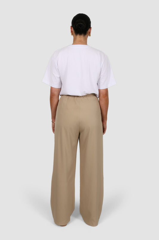 DOWNTOWN PANT COFFEE TALL FIT - Fayt The Label