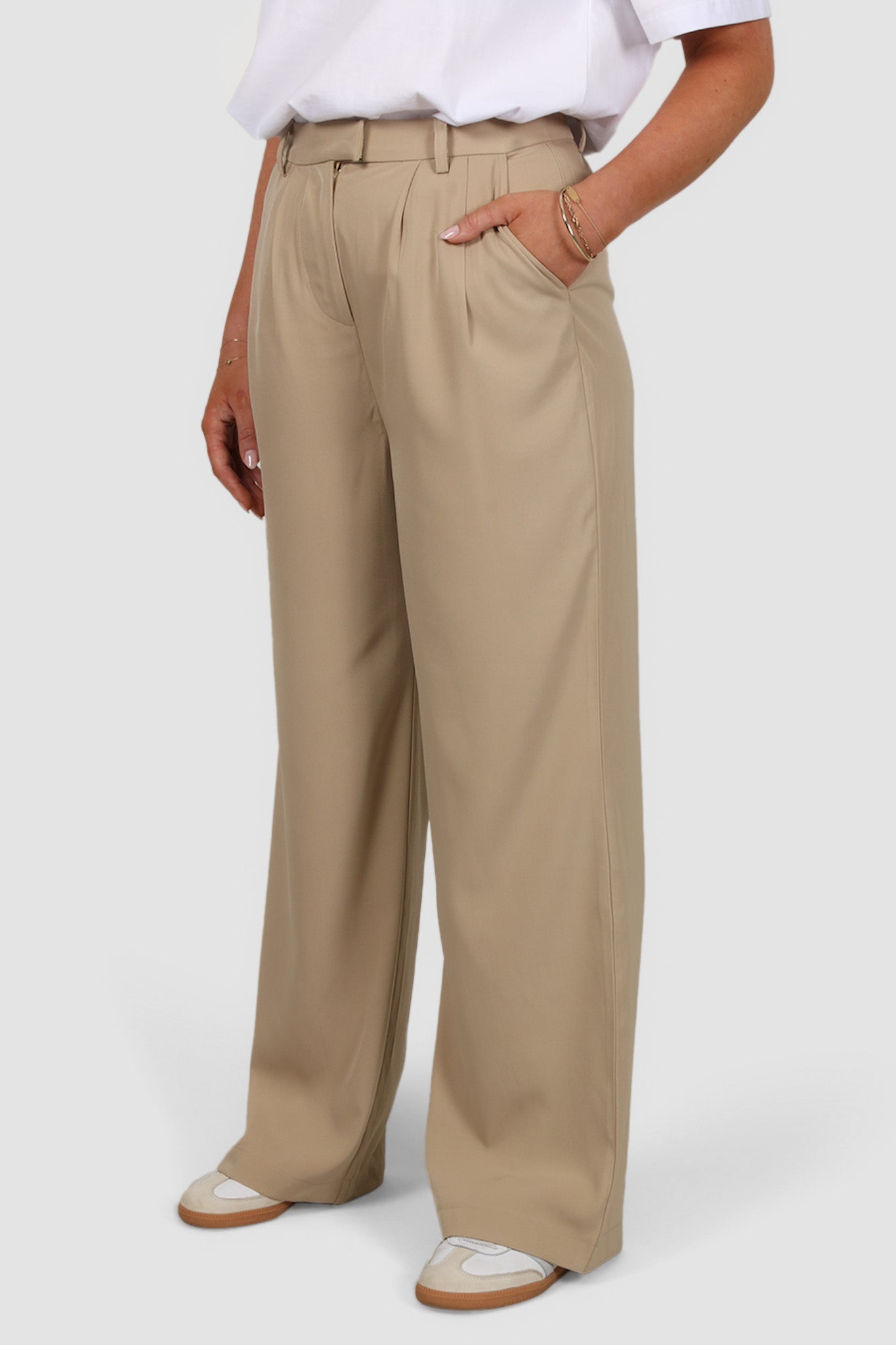 DOWNTOWN PANT COFFEE TALL FIT - Fayt The Label