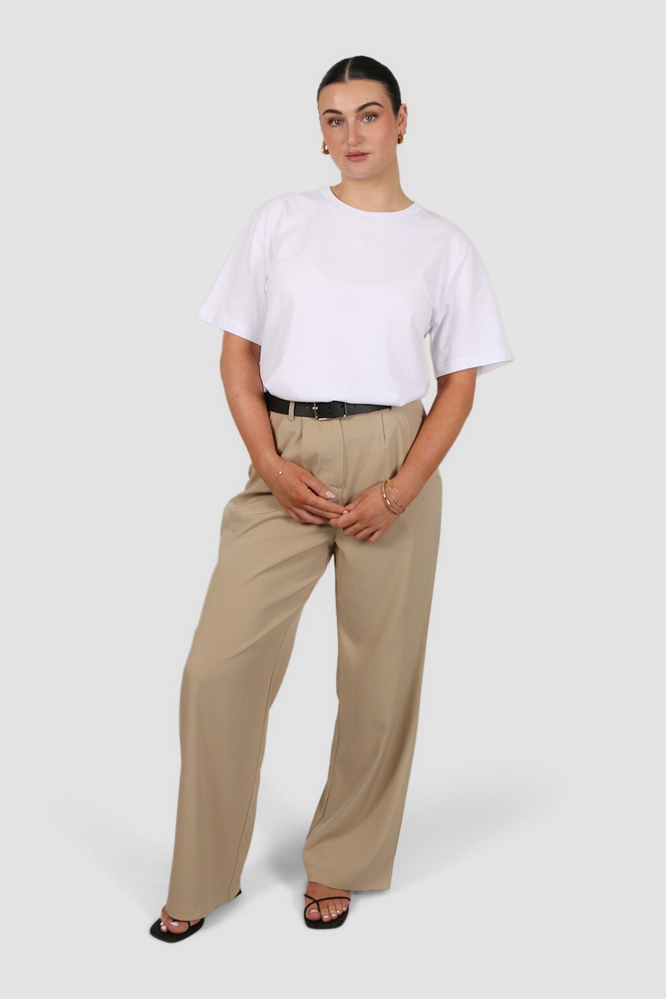 DOWNTOWN PANT COFFEE TALL FIT - Fayt The Label