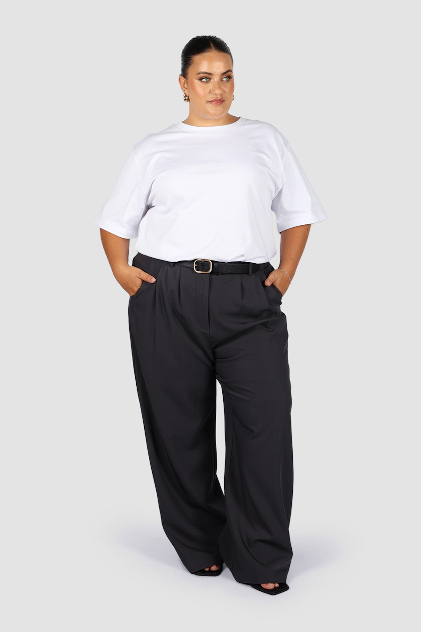 DOWNTOWN PANT DEEP CHARCOAL - Fayt The Label