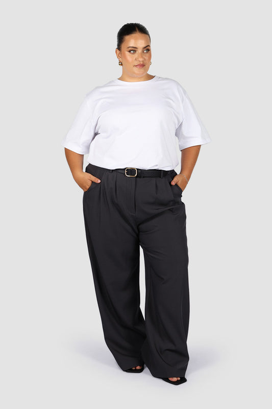 DOWNTOWN PANT DEEP CHARCOAL - Fayt The Label