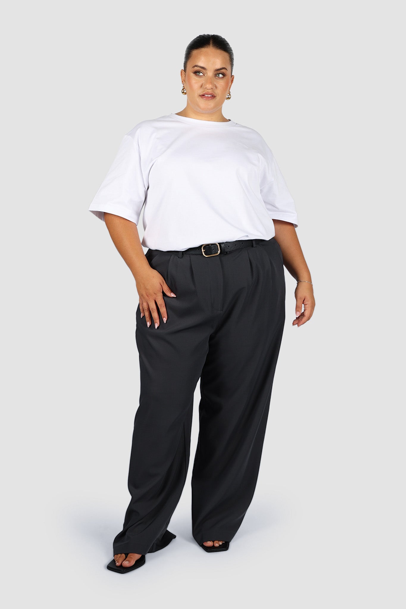 DOWNTOWN PANT DEEP CHARCOAL - Fayt The Label