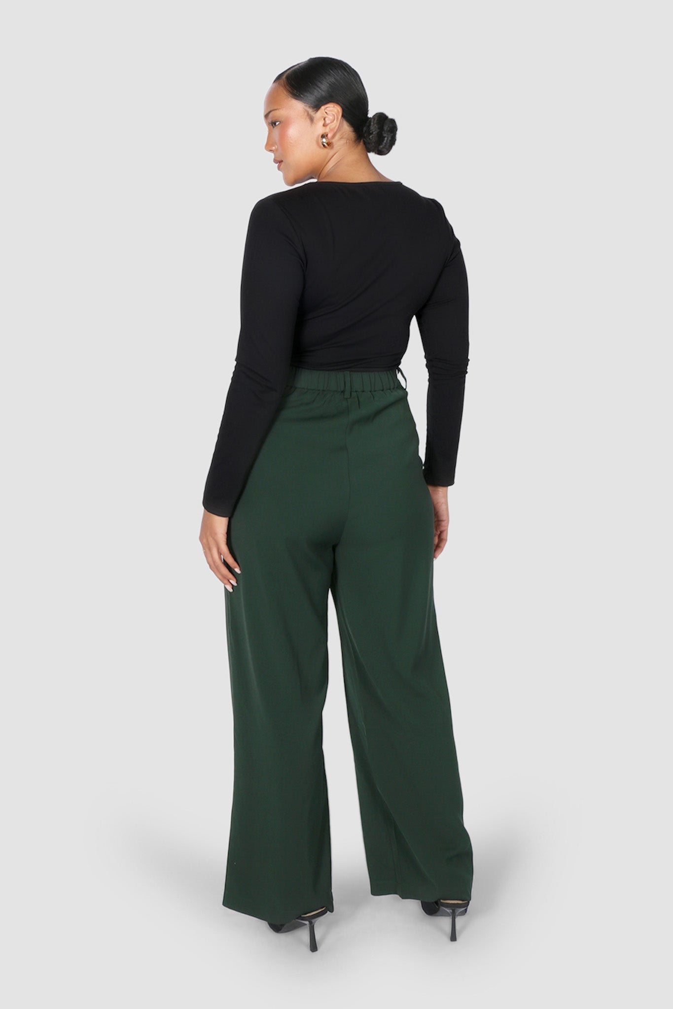 DOWNTOWN PANT DEEP GREEN - Fayt The Label