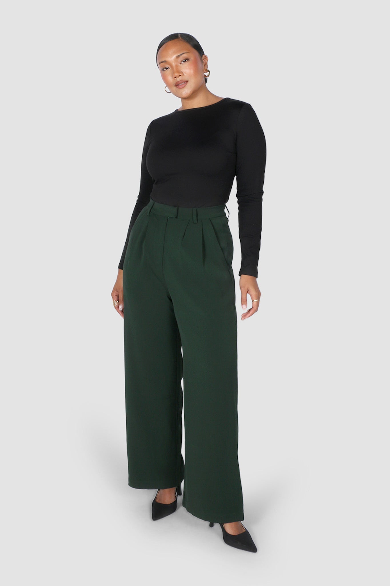 DOWNTOWN PANT DEEP GREEN - Fayt The Label
