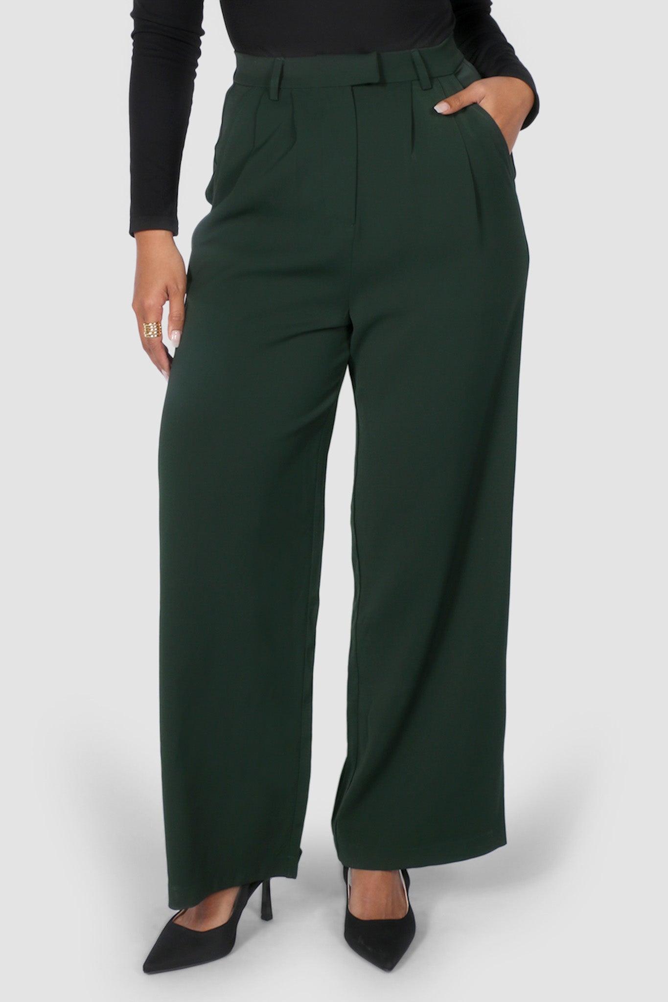 DOWNTOWN PANT DEEP GREEN - Fayt The Label