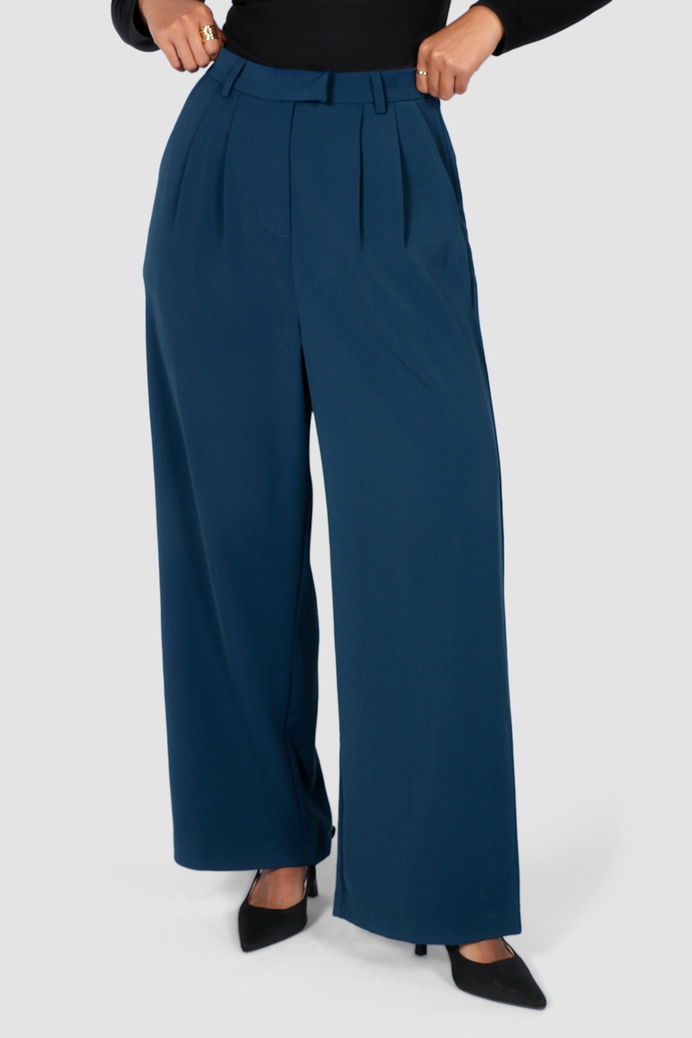 DOWNTOWN PANT DEEP OCEAN - Fayt The Label