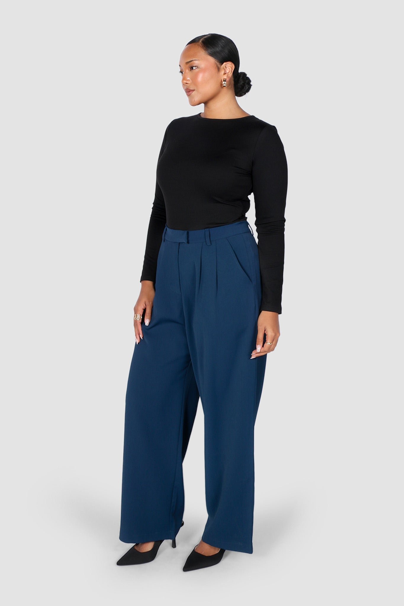 DOWNTOWN PANT DEEP OCEAN - Fayt The Label