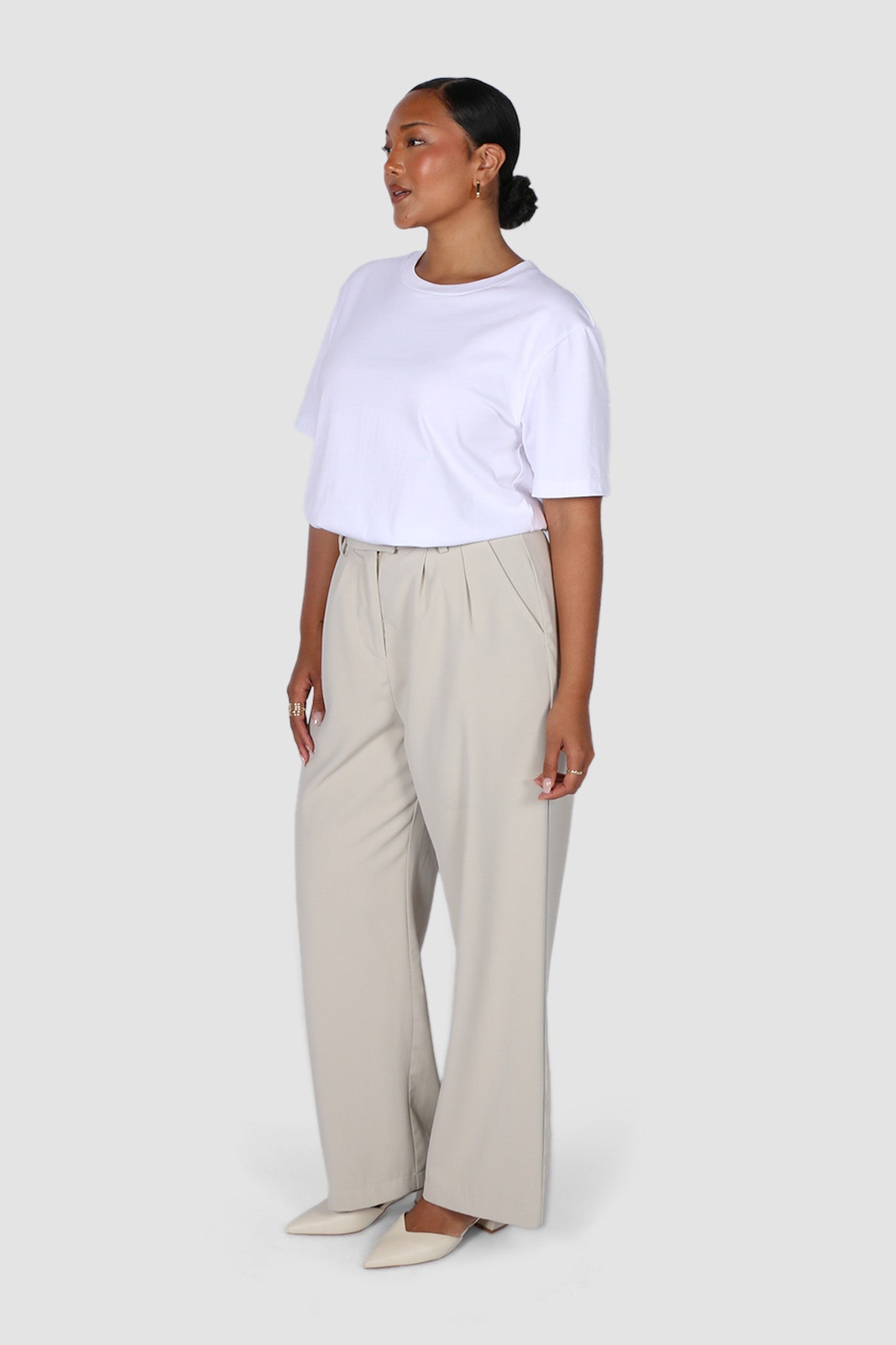 DOWNTOWN PANT ECRU - Fayt The Label