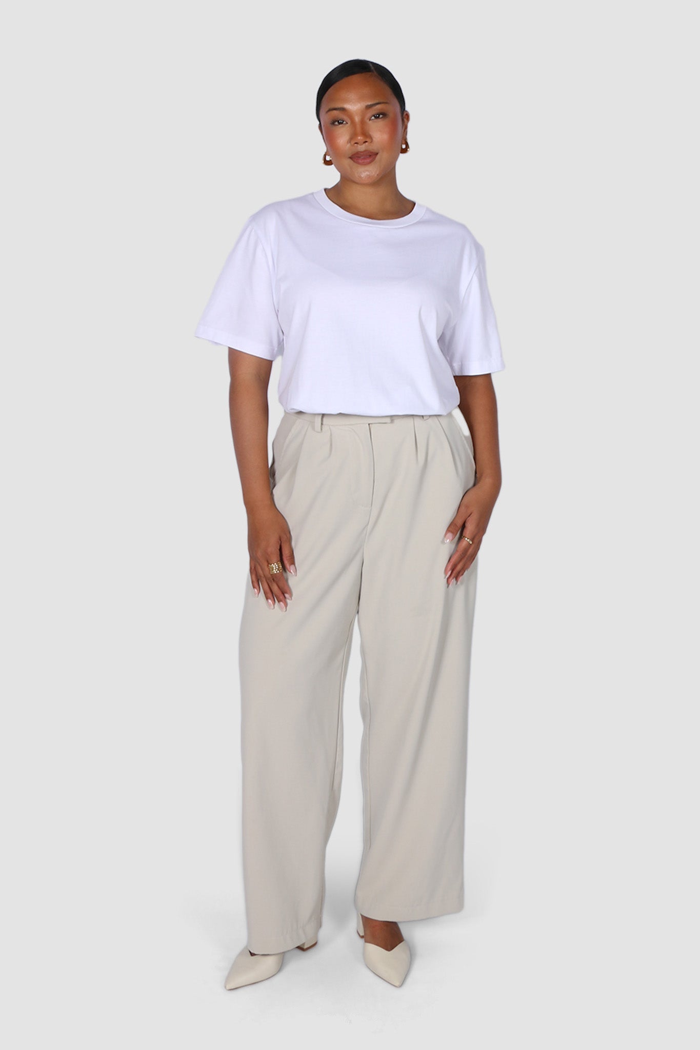 DOWNTOWN PANT ECRU - Fayt The Label