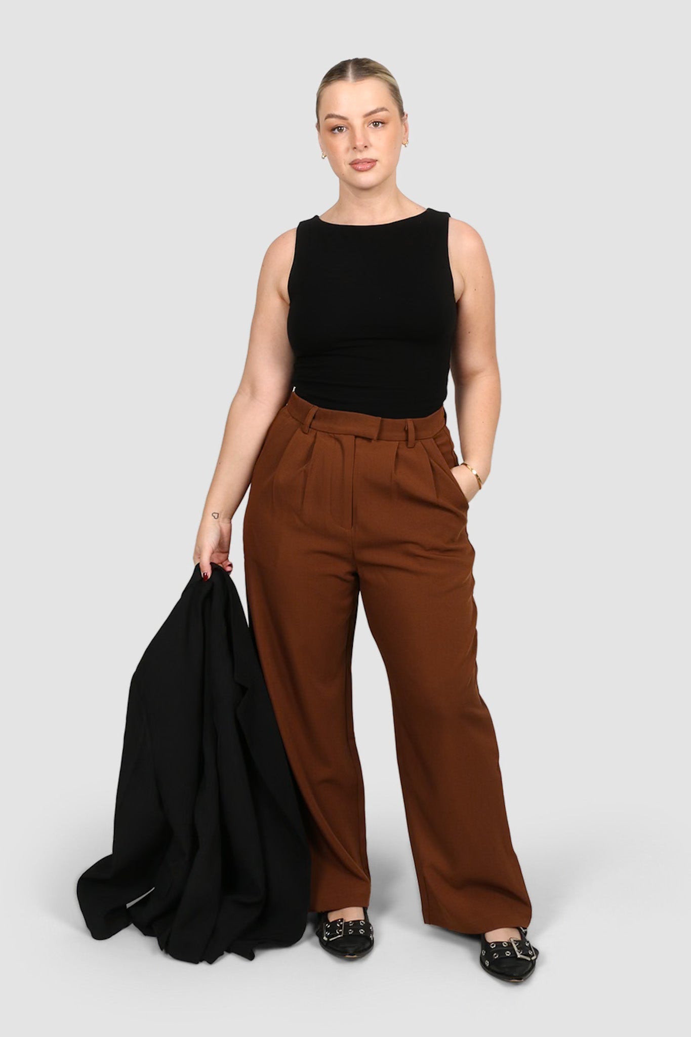 DOWNTOWN PANT RUST - Fayt The Label