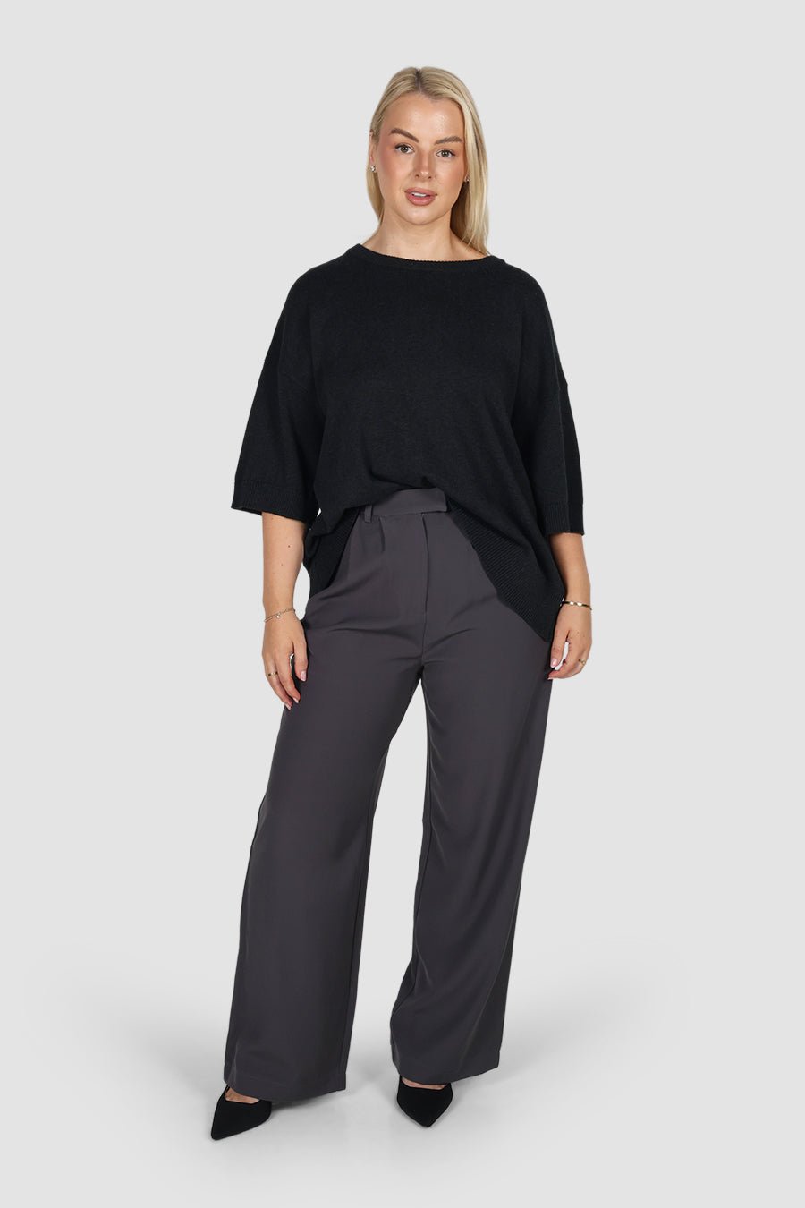 DOWNTOWN PANT SLATE - Fayt The Label