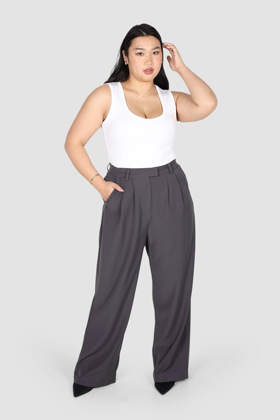 DOWNTOWN PANT SLATE - Fayt The Label
