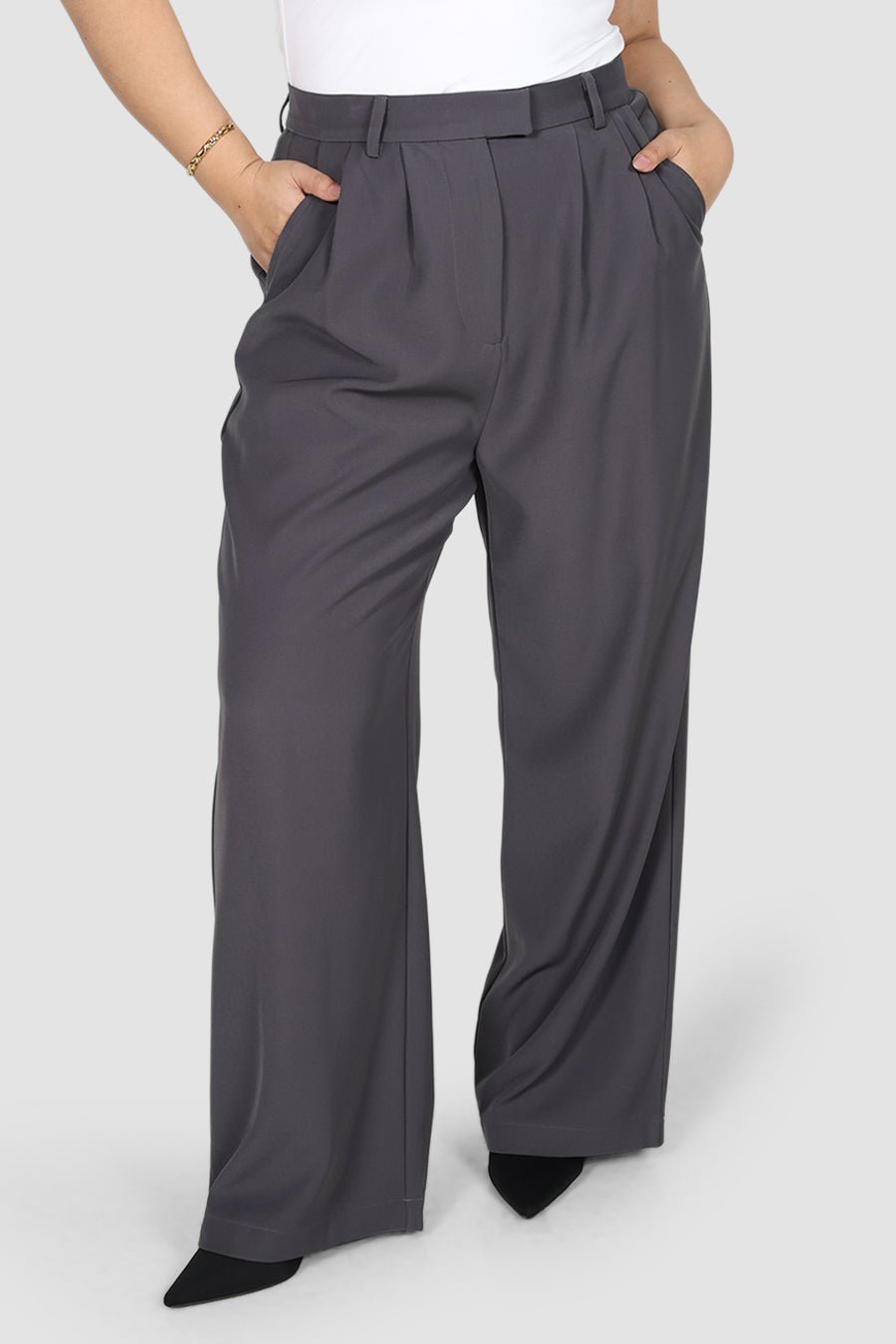 DOWNTOWN PANT SLATE - Fayt The Label