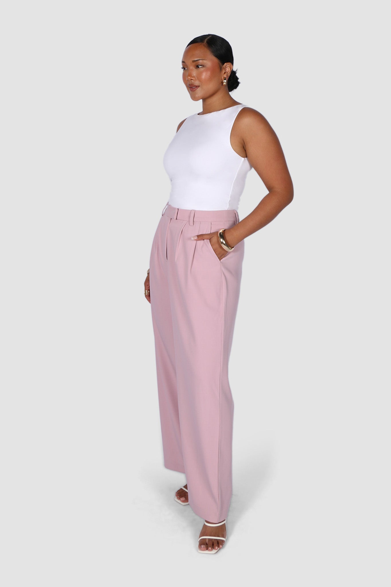 DOWNTOWN PANT SOFT MUSK - Fayt The Label