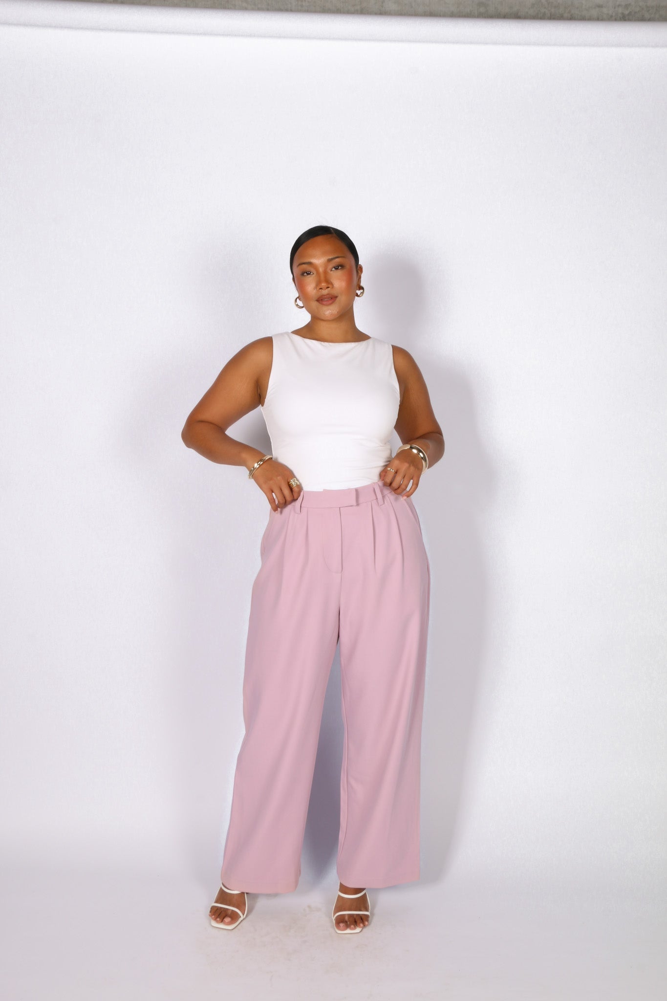DOWNTOWN PANT SOFT MUSK - Fayt The Label