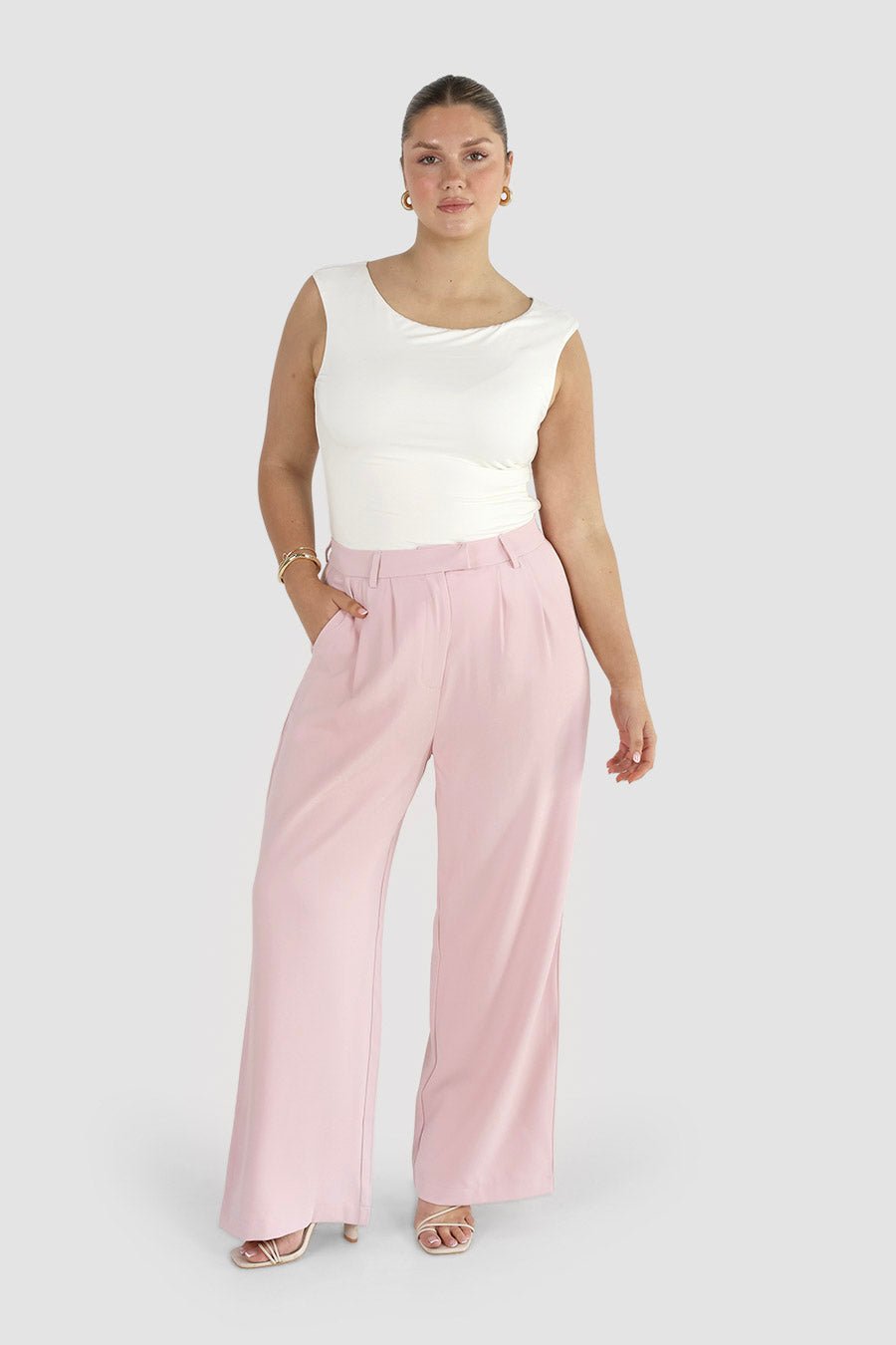 DOWNTOWN PANT SOFT PINK - Fayt The Label