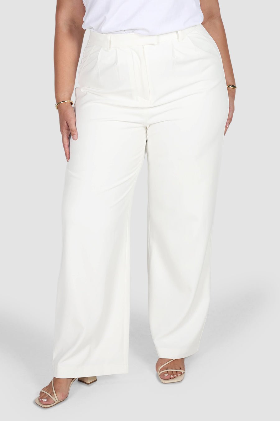 DOWNTOWN PANT WHITE TALL FIT - Fayt The Label