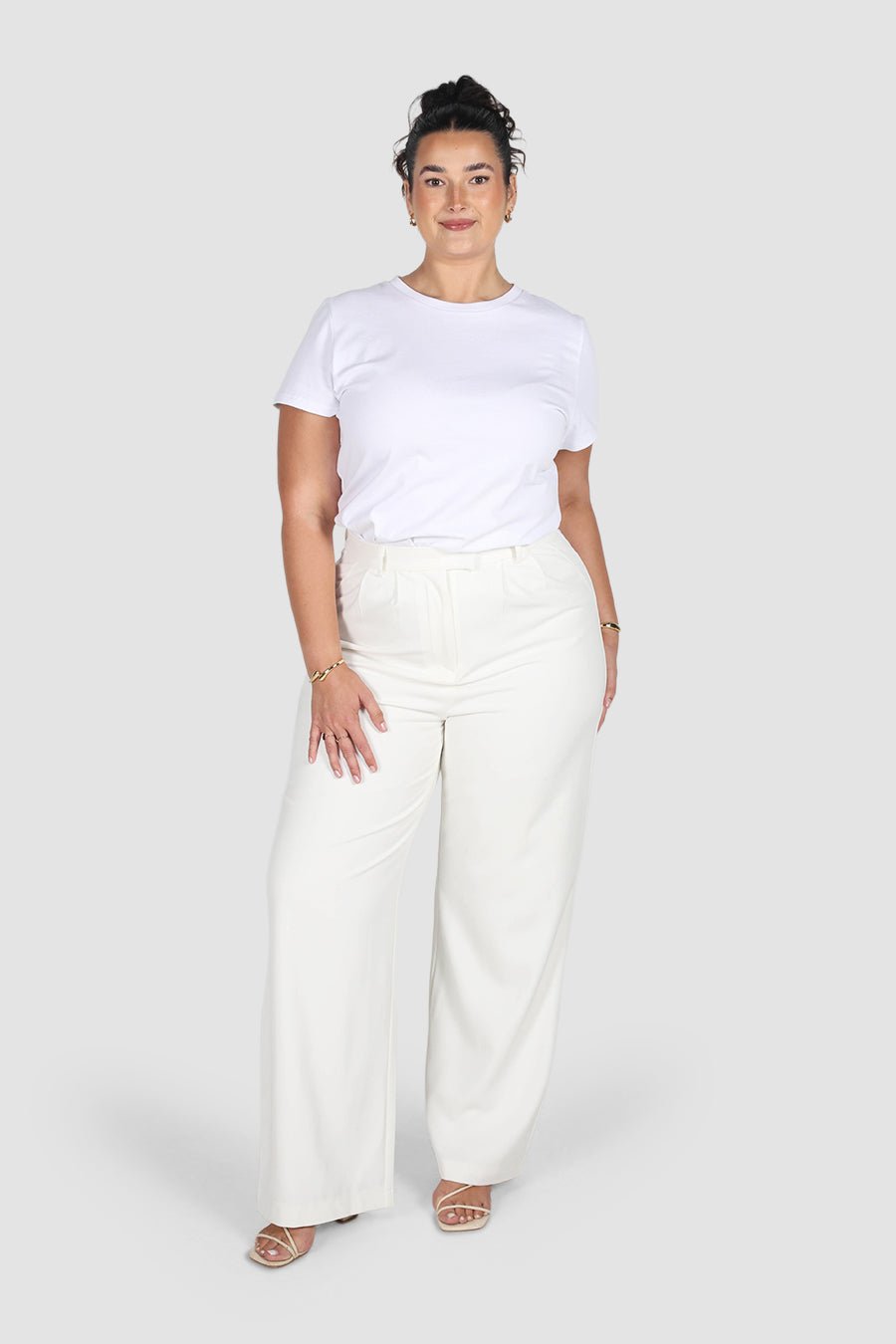 DOWNTOWN PANT WHITE TALL FIT - Fayt The Label