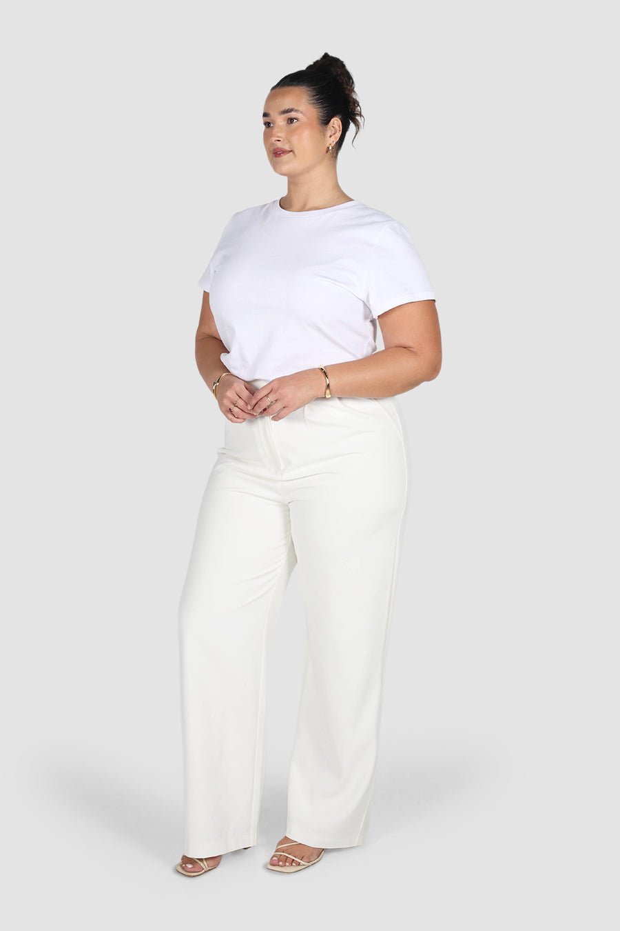 DOWNTOWN PANT WHITE TALL FIT - Fayt The Label