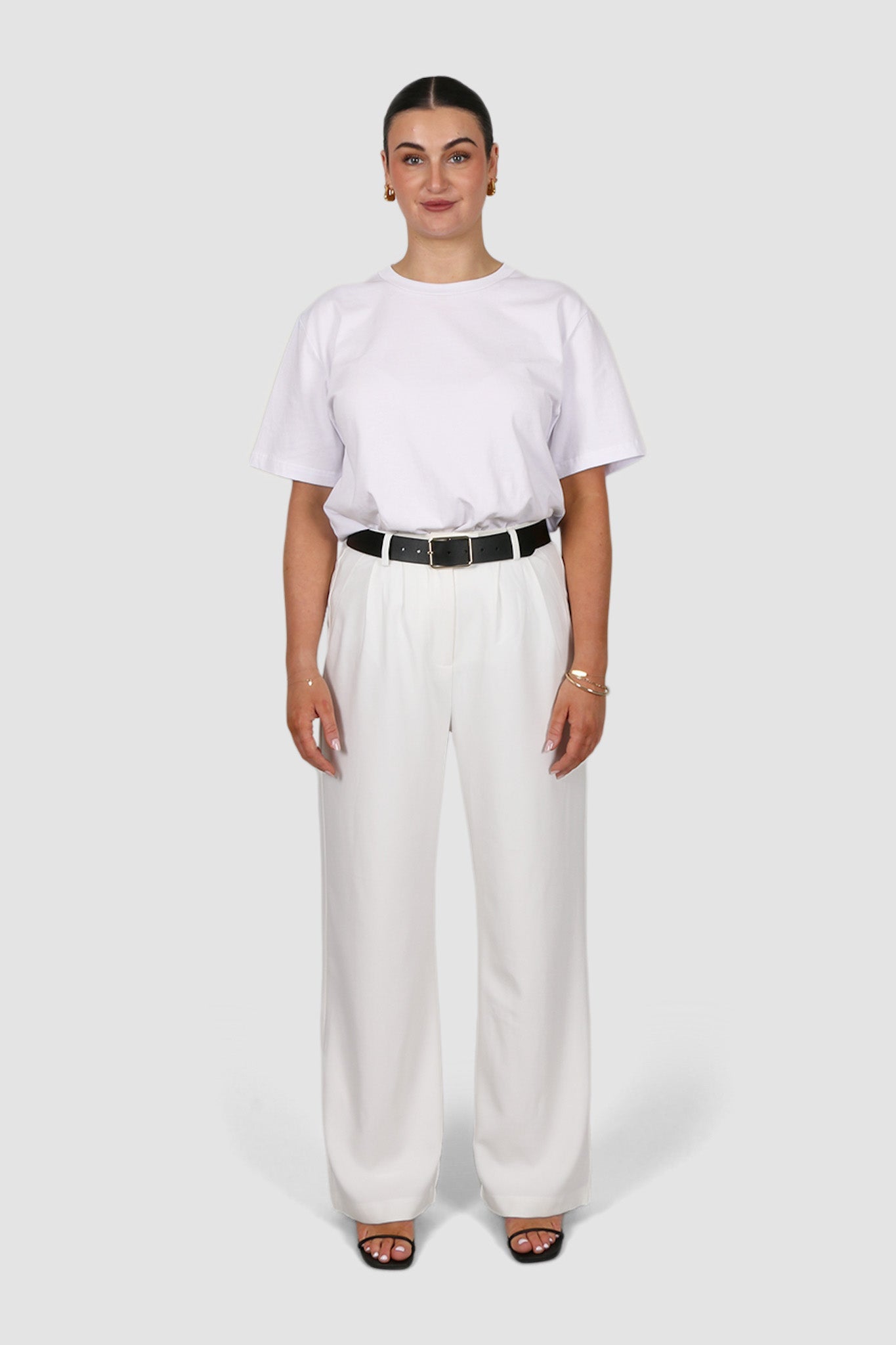 DOWNTOWN PANT WHITE TALL FIT - Fayt The Label