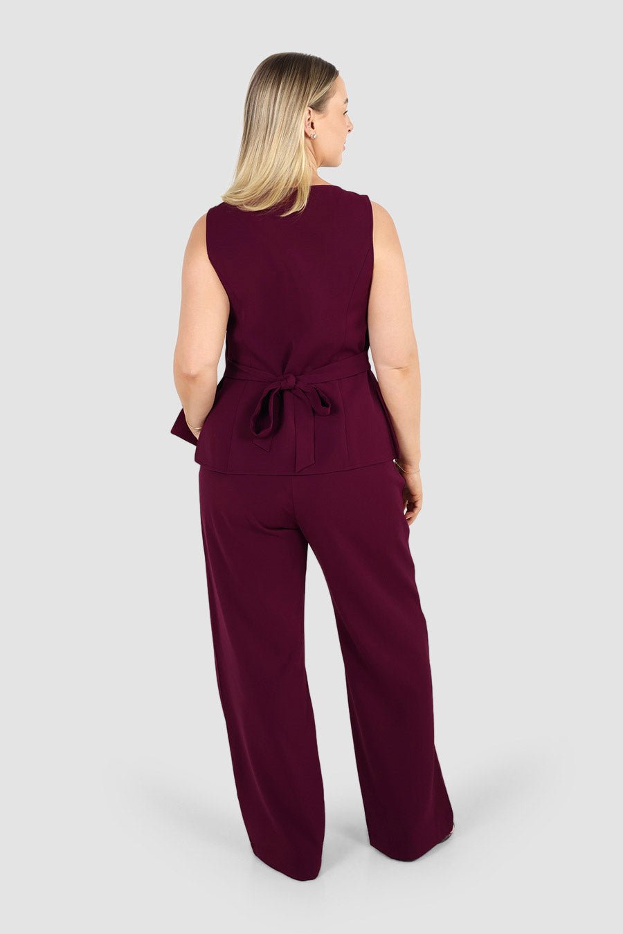 DOWNTOWN PANT WINE - Fayt The Label