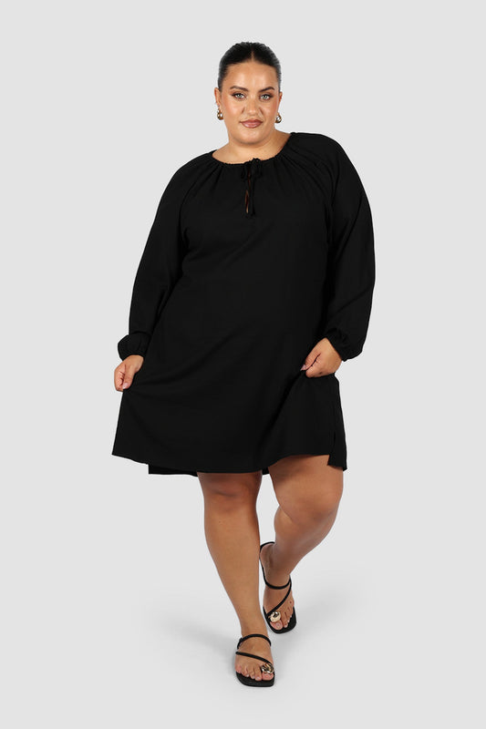 EADIE DRESS BLACK - Fayt The Label