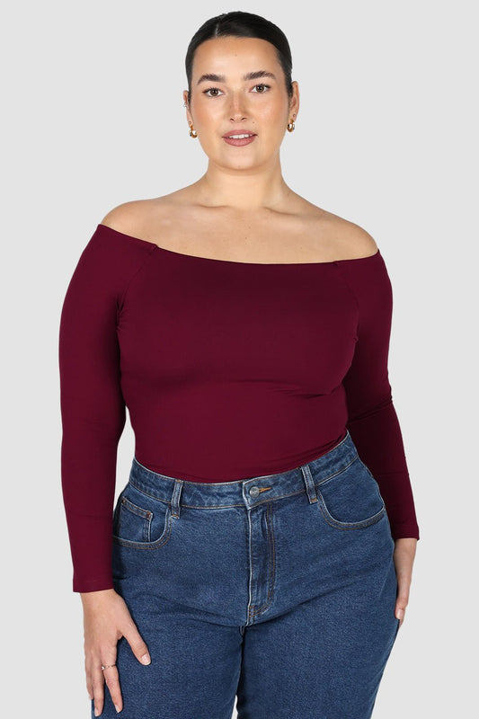 EMERY TOP MERLOT - Fayt The Label