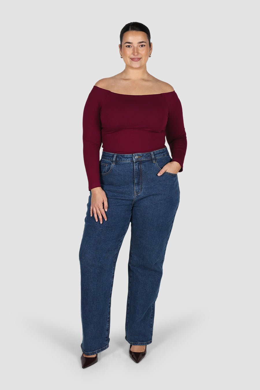 EMERY TOP MERLOT - Fayt The Label
