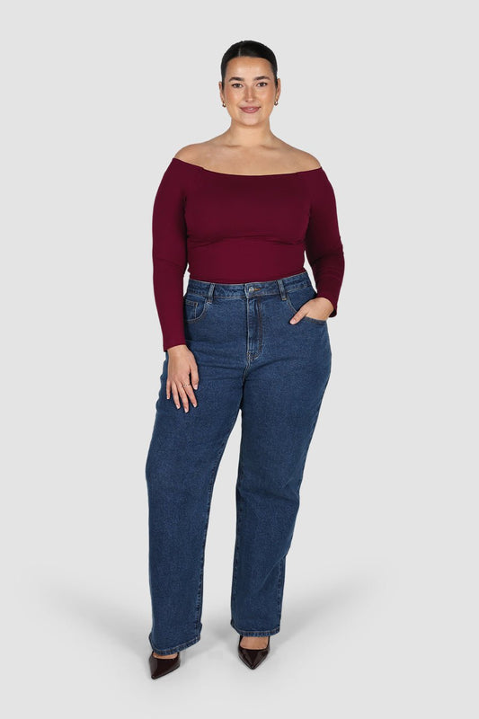 EMERY TOP MERLOT - Fayt The Label