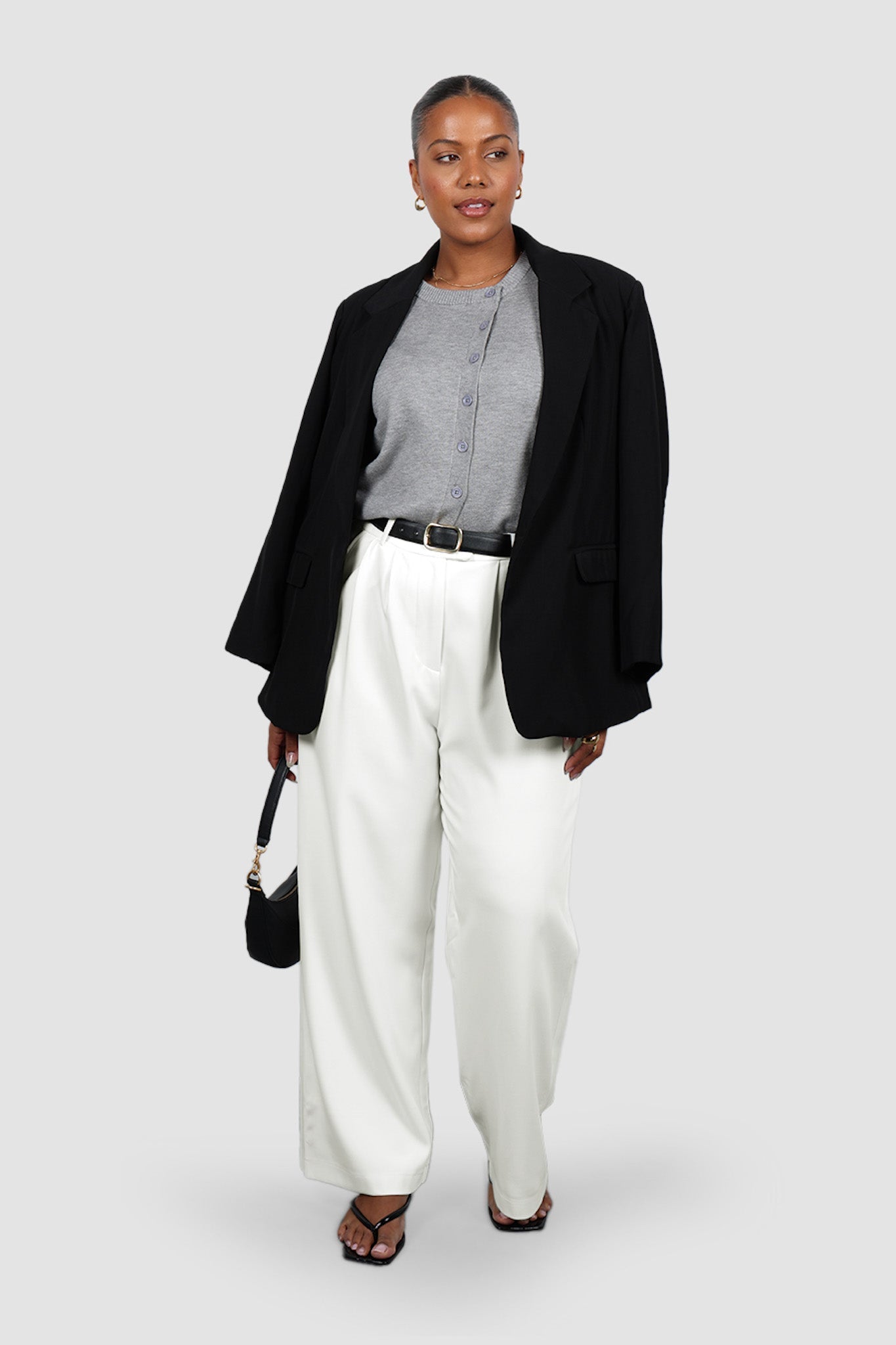 ESTI KNIT VEST GREY MARLE - Fayt The Label