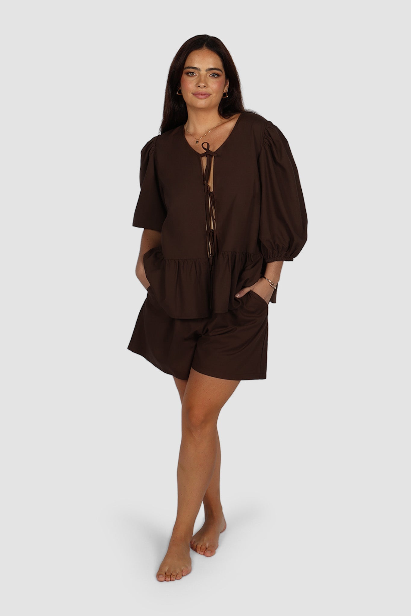 FAWN TOP ESPRESSO - Fayt The Label