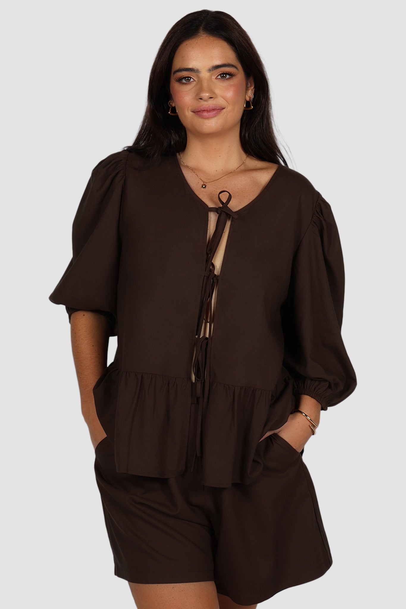 FAWN TOP ESPRESSO - Fayt The Label