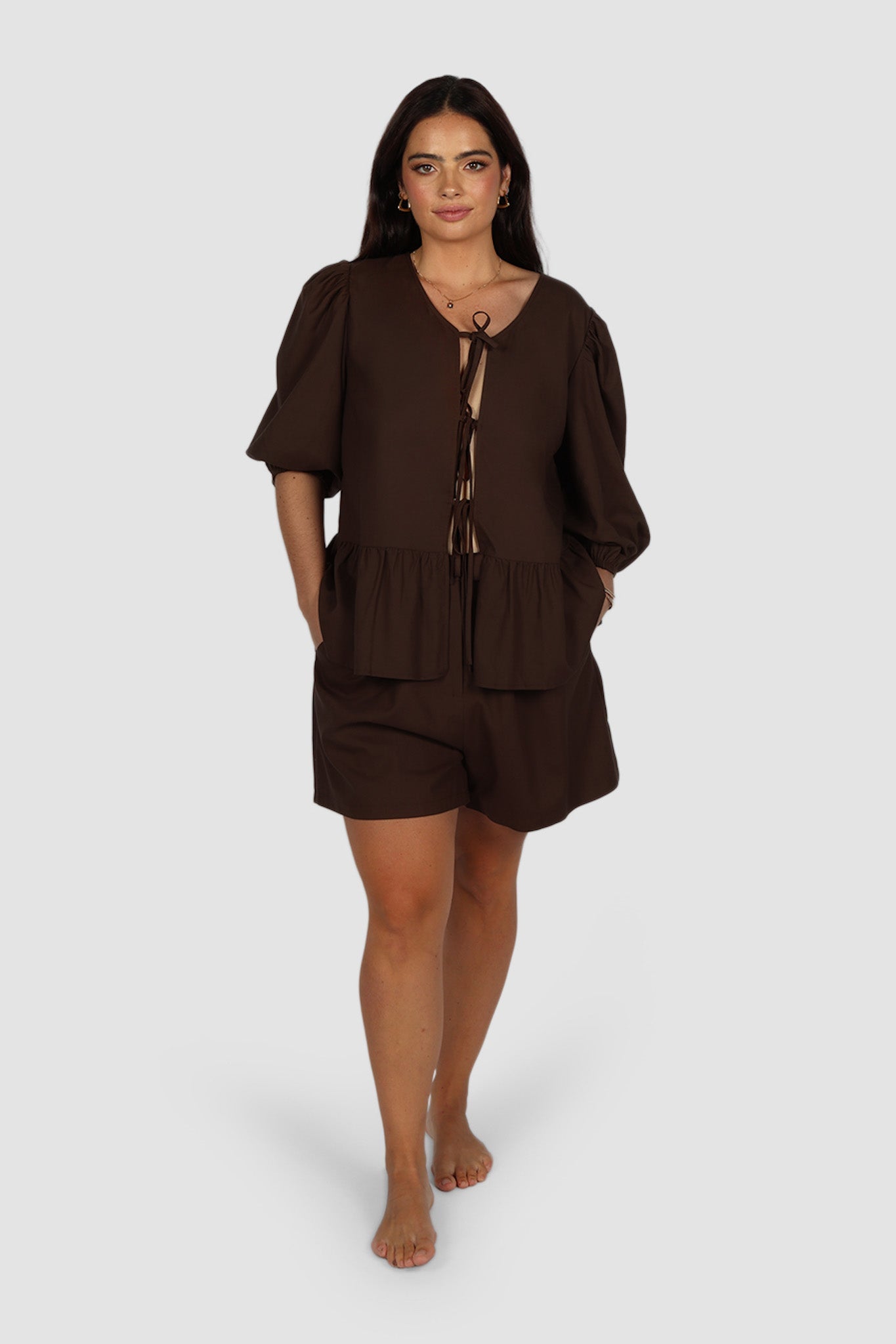 FAWN TOP ESPRESSO - Fayt The Label