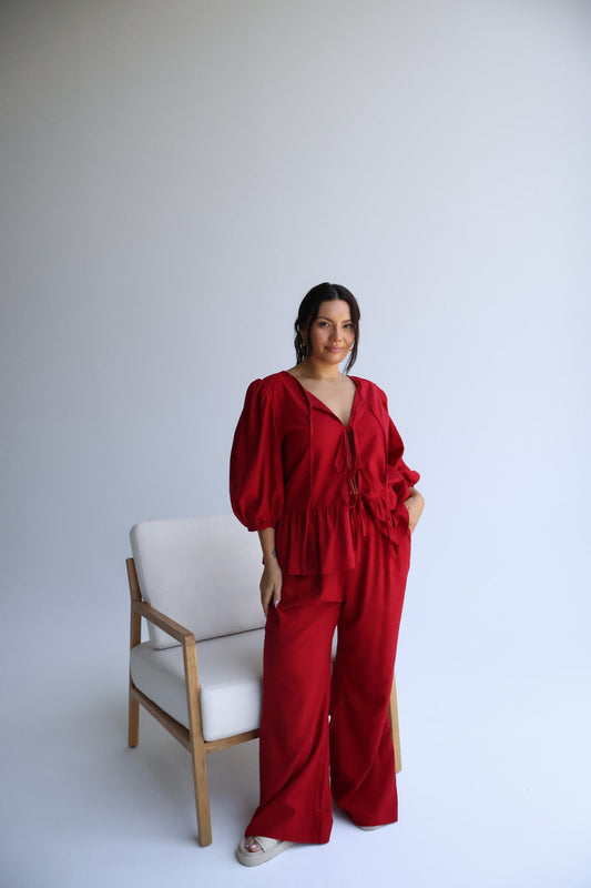 FAWN TOP RED - Fayt The Label