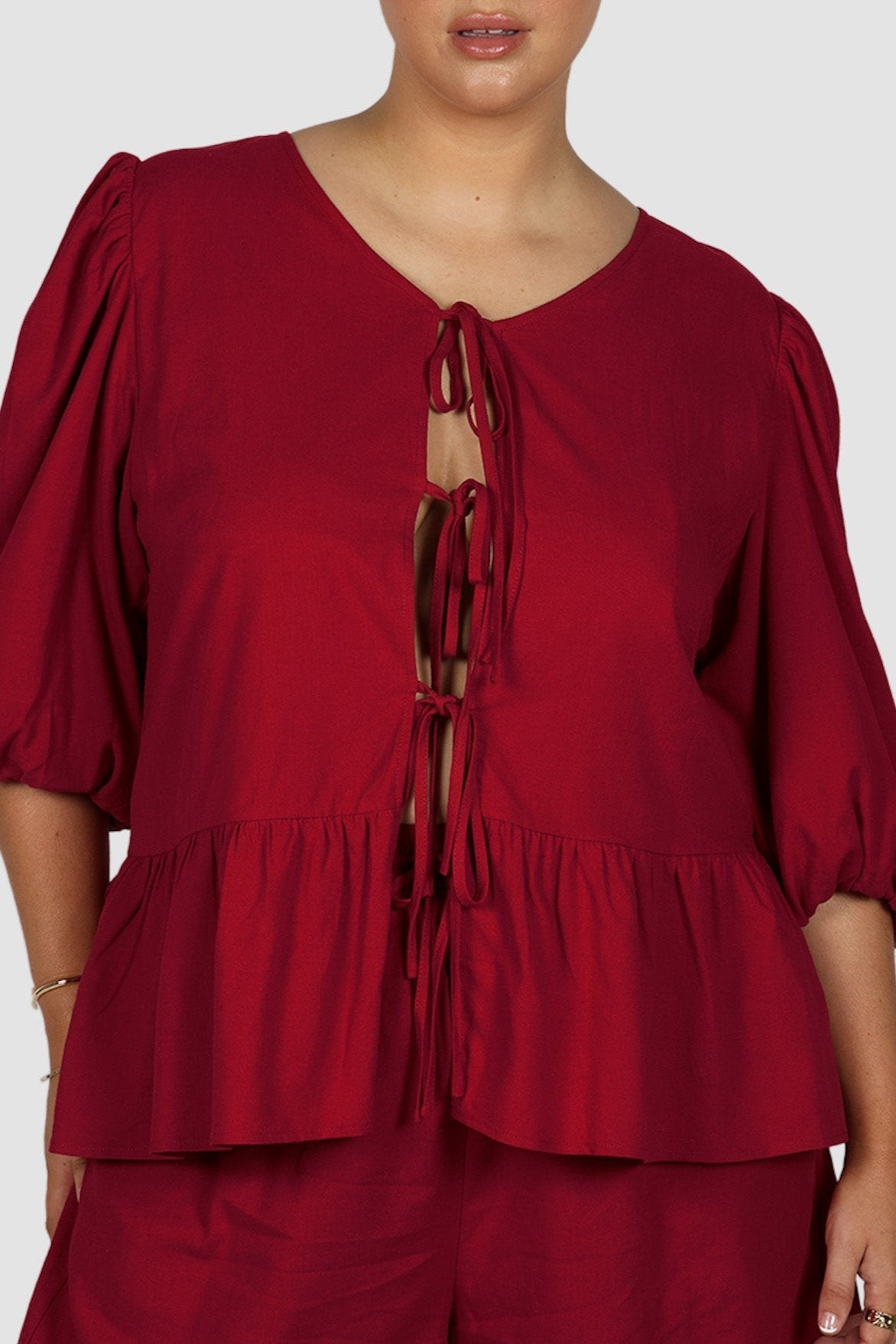FAWN TOP RED - Fayt The Label