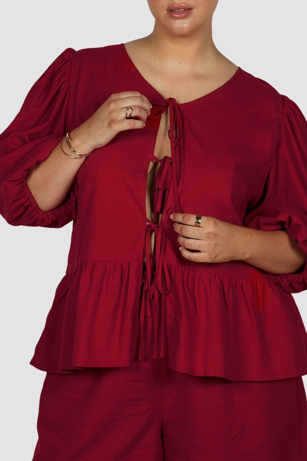 FAWN TOP RED - Fayt The Label