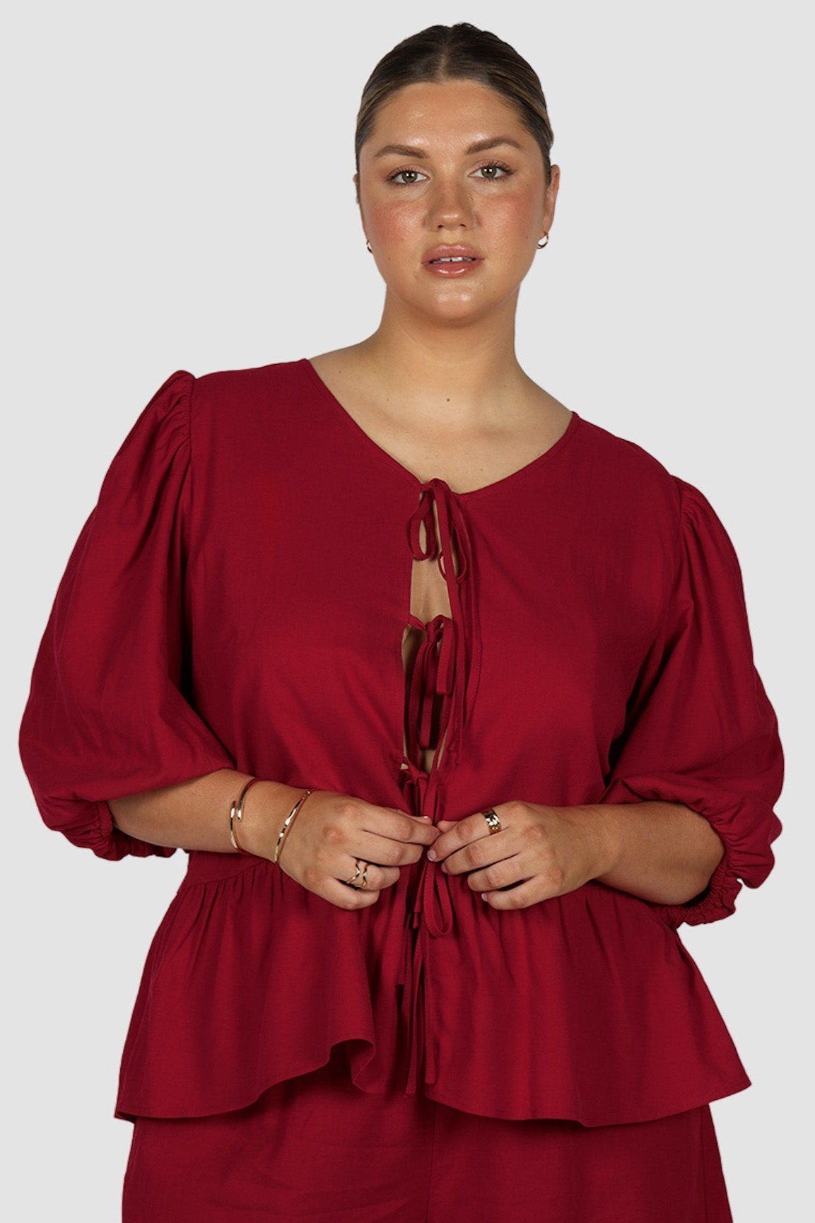 FAWN TOP RED - Fayt The Label