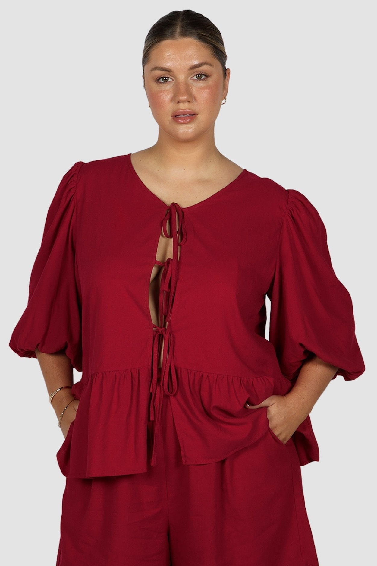 FAWN TOP RED - Fayt The Label
