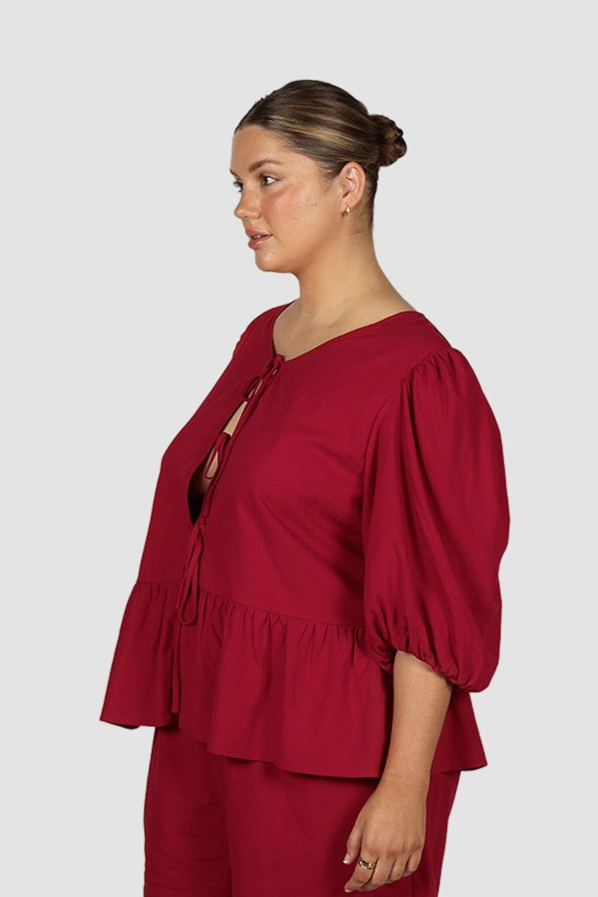 FAWN TOP RED - Fayt The Label
