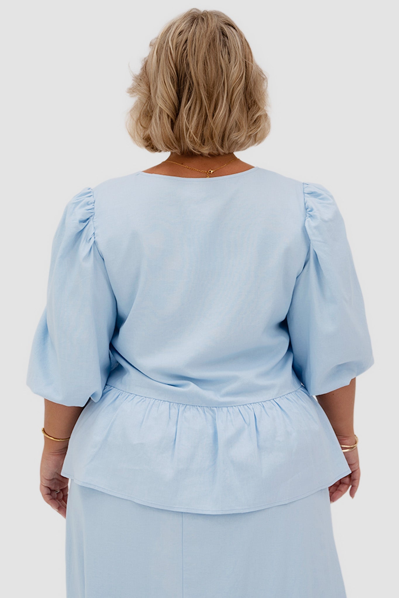 FAWN TOP SOFT BLUE - Fayt The Label