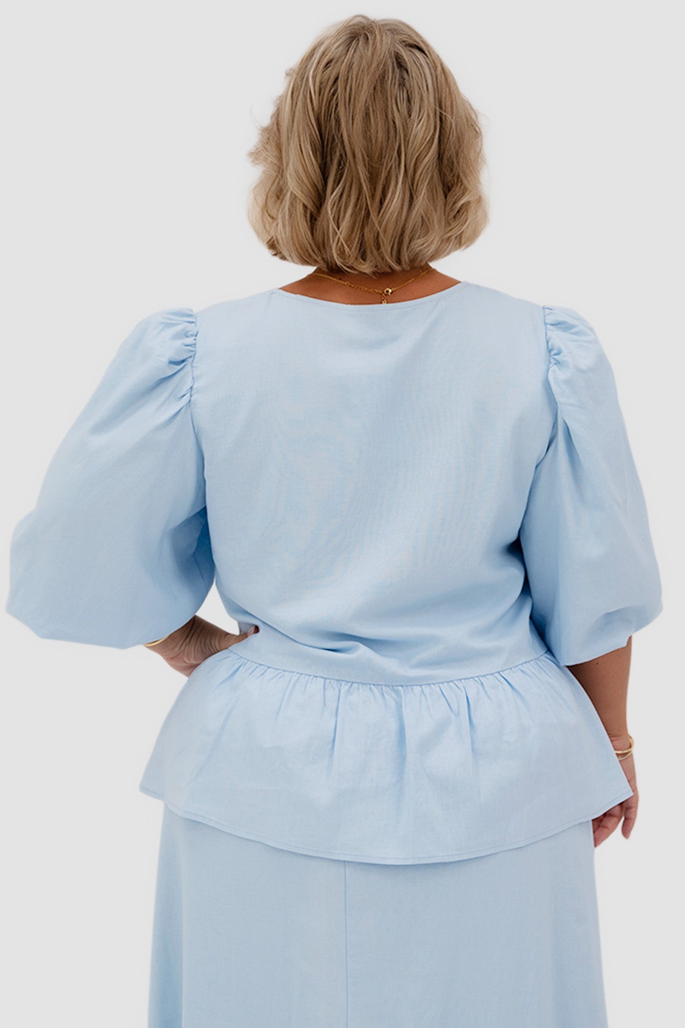 FAWN TOP SOFT BLUE - Fayt The Label